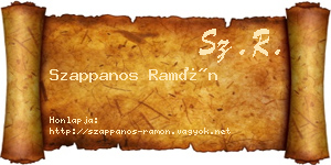 Szappanos Ramón névjegykártya
